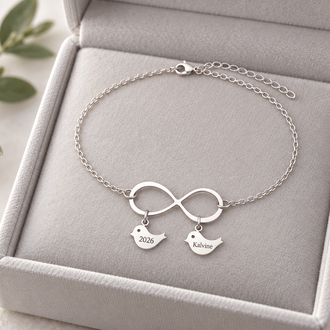 Personalized Custom Bird Name Bracelet, Unique Gift for Her